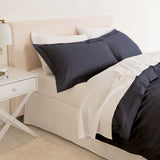 Royal Comfort - Balmain 1000TC Bamboo cotton Quilt Cover Sets (King) - Charcoal-1951134830909591553