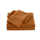 Royal Comfort Bamboo Cooling 2000TC Sheet Set King - Rust - Front View