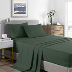 Royal Comfort Bamboo Cooling 2000TC Sheet Set King - Olive-1951134880066834432