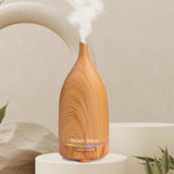 Milano Decor 100ml Ultrasonic Aroma Diffuser - Light Wood - Close-Up Angle