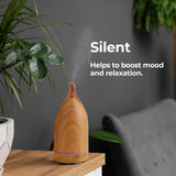 Milano Decor 100ml Ultrasonic Aroma Diffuser - Light Wood - Rear View