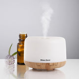 Milano Decor 500ml Aroma Mood Light Diffuser - Light Wood - Close-Up Angle