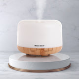 Milano Decor 500ml Aroma Mood Light Diffuser - Light Wood - Top-Down View