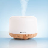 Milano Decor 500ml Aroma Mood Light Diffuser - Light Wood - 45-Degree Angle