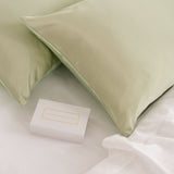 SILK PILLOW CASE TWIN PACK - SIZE: 51X76CM - Sage - Side View