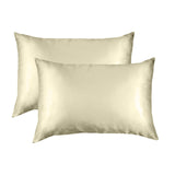 SILK PILLOW CASE TWIN PACK - SIZE: 51X76CM - Sage - Top-Down View