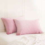 SILK PILLOW CASE TWIN PACK - SIZE: 51X76CM? - Lilac - Low Angle
