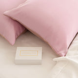 SILK PILLOW CASE TWIN PACK - SIZE: 51X76CM? - Lilac - Side View