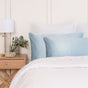 SILK PILLOW CASE TWIN PACK - SIZE: 51X76CM - Soft Blue