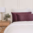 SILK PILLOW CASE TWIN PACK - SIZE: 51X76CM? - Malaga Wine-1951134815281614849