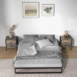 Florence Metal bed base - Double - Front View