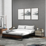 Sorrento Metal and Wood bed base - King Single-1951134902435057671