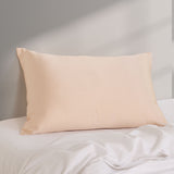 Pure Silk Pillow Case by Royal Comfort (Single Pack) - Champagne Pink - Side View