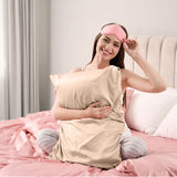 Pure Silk Pillow Case by Royal Comfort (Single Pack) - Champagne Pink - Top-Down View