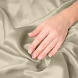 Pure Silk Pillow Case by Royal Comfort (Single Pack) - Sage - Rear View