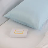 Pure Silk Pillow Case by Royal Comfort (Single Pack) - Soft Blue - Front View