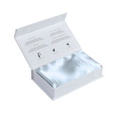 Pure Silk Pillow Case by Royal Comfort (Single Pack) - Soft Blue - 45-Degree Angle