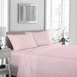 Royal Comfort - 1200TC Ultrasoft 4 Pc Sheet Set - Double - Soft Pink-1951134880452710401