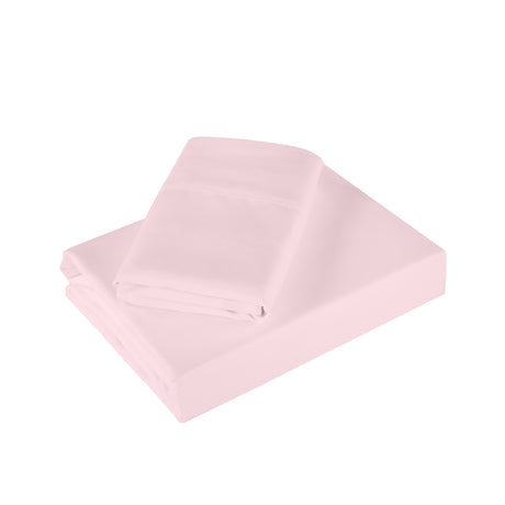 Royal Comfort - 1200TC Ultrasoft 4 Pc Sheet Set - Double - Soft Pink-1951134880452710402