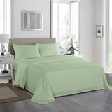 Royal Comfort - 1200TC Ultrasoft 4 Pc Sheet Set - King - Sage Green-1951134881031524352