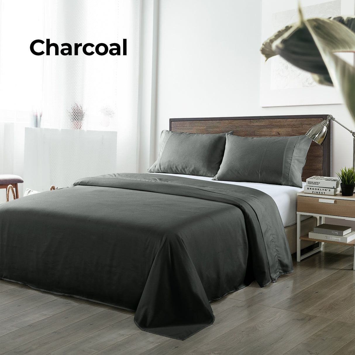 Royal Comfort Bamboo Blended Sheet & Pillowcases Set 1000TC Ultra Soft Bedding-1951134908202225668