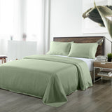 Royal Comfort Blended Bamboo Sheet Set Sage Green - King - 45-Degree Angle