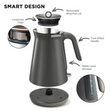 Morphy Richards 1.5L Aspect Kettle - Black Chrome - Top-Down View