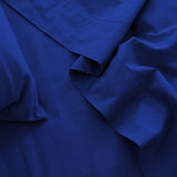 Royal Comfort Vintage Washed 100% Cotton Sheet Set Queen - Royal Blue - 45-Degree Angle