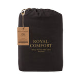 Royal Comfort Vintage Washed 100% Cotton Sheet Set Queen - Charcoal-1951134889139113987