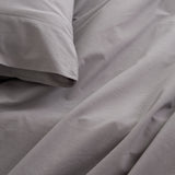 Royal Comfort Vintage Washed 100% Cotton Sheet Set Queen - Grey-1951134889311080452