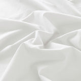 Royal Comfort Vintage Washed 100% Cotton Sheet Set King - White - Rear View