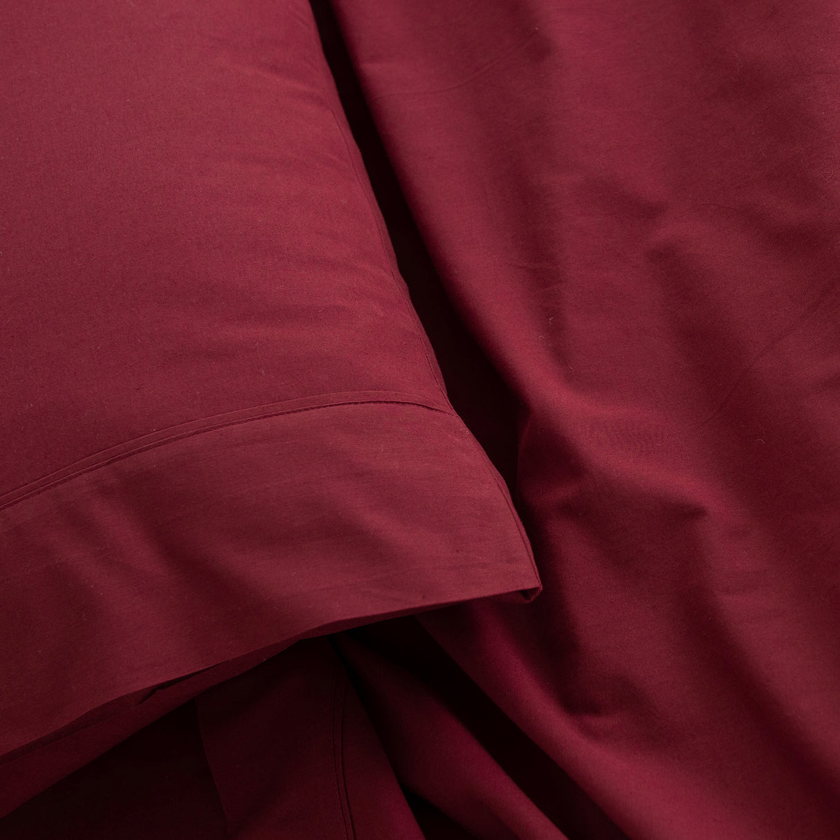 Royal Comfort Vintage Washed 100% Cotton Sheet Set King- Mulled Wine-1951134890414182403