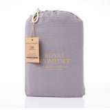 Royal Comfort Vintage Washed 100 % Cotton Quilt Cover Set Double - Grey-1951134832021082114