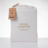 Royal Comfort Vintage Washed 100 % Cotton Quilt Cover Set King - White-1951134833661054978