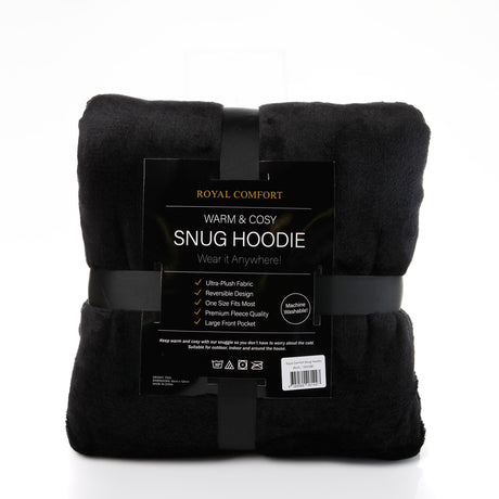 Royal Comfort Snug Hoodie - Black-1951134892918181892