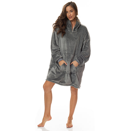 Royal Comfort Snug Hoodie - Grey-1951134893165645824