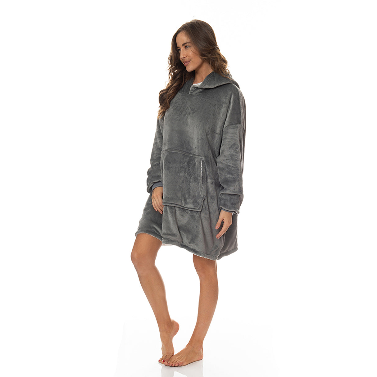 Royal Comfort Snug Hoodie - Grey-1951134893165645825