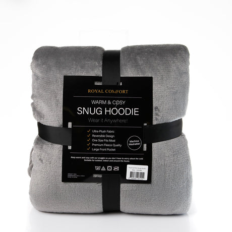 Royal Comfort Snug Hoodie - Grey-1951134893165645828