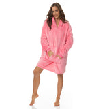 Royal Comfort Snug Hoodie - Pink - Rear View