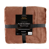 Royal Comfort Plush Coffee Blanket - Front View