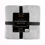 Royal Comfort Plush Light Grey Blanket-1951134809963237378