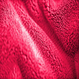Royal Comfort Plush Rose Pink Blanket - Side View