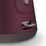 Morphy Richards 1.5L Aspect Black Chrome Kettle - Maroon - Side View