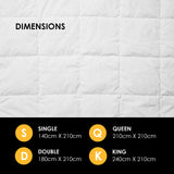 Royal Comfort 800GSM Silk Quilt - Single-1951134843563806725