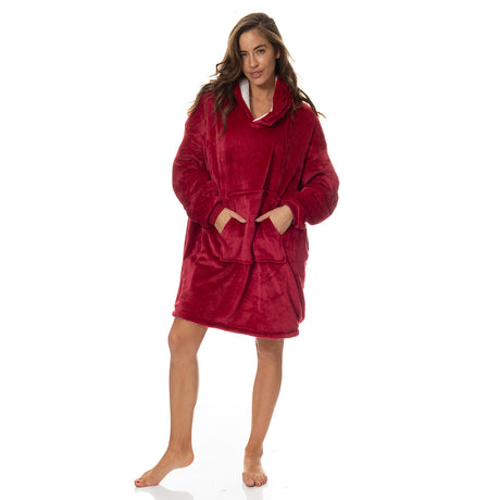 Royal Comfort Snug Hoodie - Red-1951134893551521792