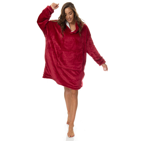 Royal Comfort Snug Hoodie - Red-1951134893551521793