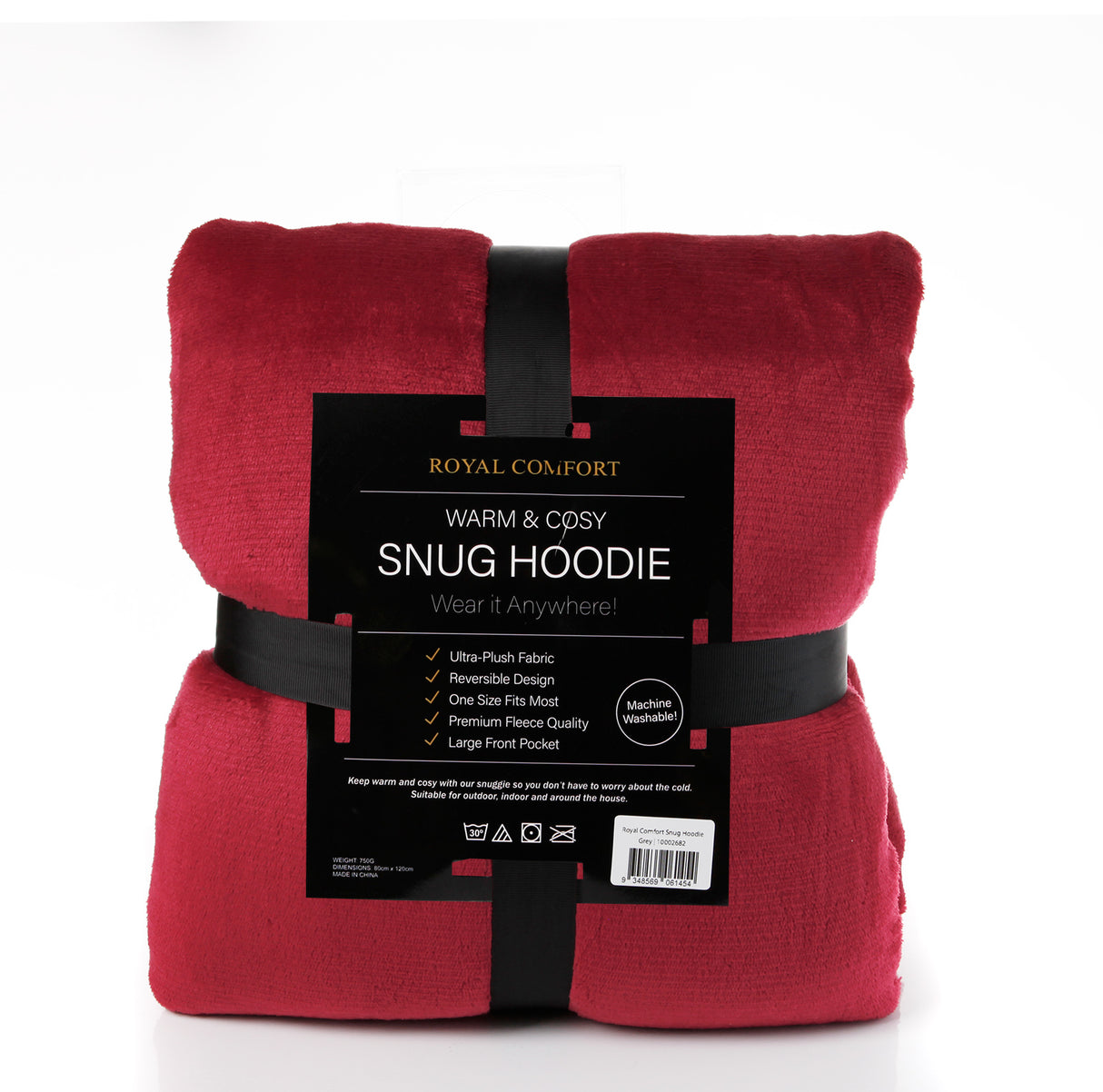 Royal Comfort Snug Hoodie - Red-1951134893551521796