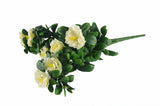 White Rose Bunch UV 45cm - Front View