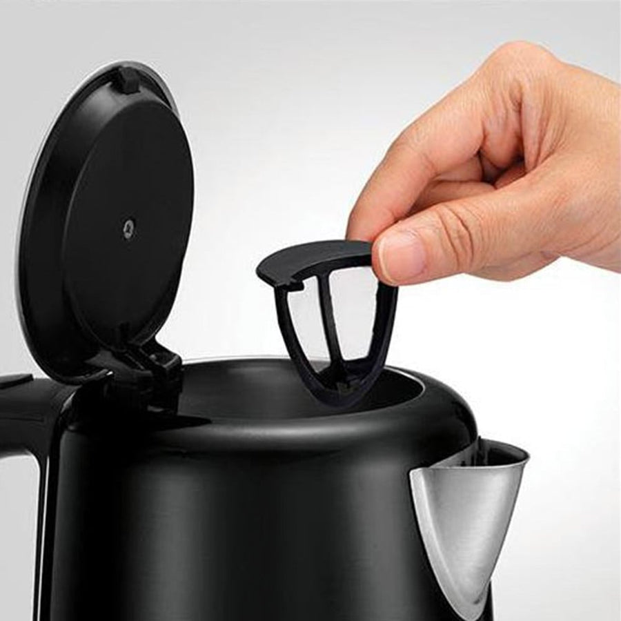 Morphy Richards 1L Accents Stainless Steel Electric Kettle Black