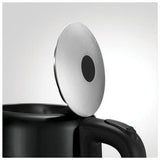 Morphy Richards 1L Accents Stainless Steel Electric Kettle Black - 45-Degree Angle